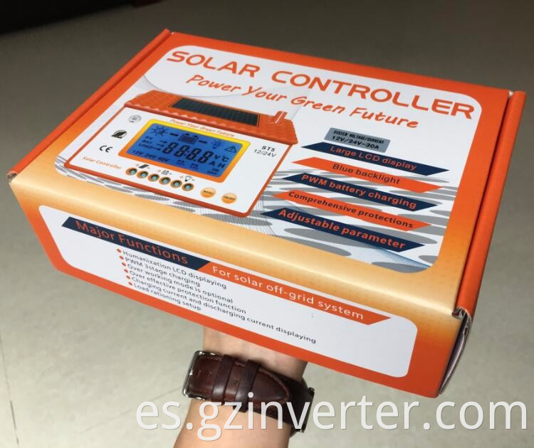 Controlador PWM Motor DC 12V Uso impermeable 50A 12/24V Controlador solar de interruptor solar MPPT Solar Charge Controler